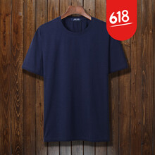 黛芷芙 短袖 男士T恤 藏青色 