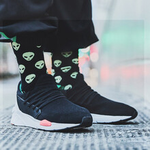 李寧（LI-NING）跑步鞋-4標(biāo)準(zhǔn)黑/熒光柔橙/白 