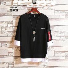 古萊登（GODLIKE） 七分袖 男士T恤 A088-T18838黑色 S，XL，L，M，XXL