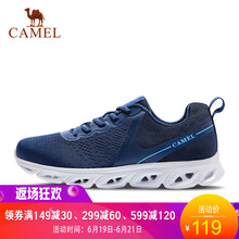 駱駝（CAMEL）跑步鞋A912304015，深藍(lán)，男款 