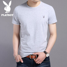 花花公子（PLAYBOY） 短袖 男士T恤 紅色1223 