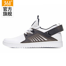 361度板鞋361度白/曜石黑 44，37，38，39，40，41，42，43