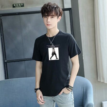 木子勝（MUZISHENG） 短袖 男士T恤 621黑色 