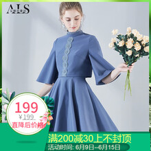 flowerscoming 純色 繡花，荷葉邊，拼接，蕾絲拼接，花邊，褶皺，立體裁剪，蕾絲 連衣裙