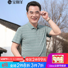 寶財羊 短袖 男士T恤 9157綠色 