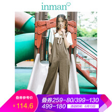 茵曼（INMAN）  背帶褲 女 長(zhǎng)褲 休閑褲