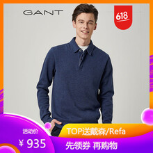 GANT 長袖 男士T恤 藍(lán)色-902 