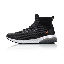 李寧（LI-NING）跑步鞋標(biāo)準(zhǔn)黑/熒光耀橙 39