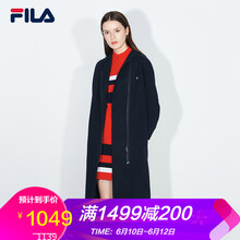 FILA 半高領(lǐng) 長(zhǎng)袖 女 短外套 立體裝飾