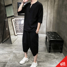 莉熱芭（LIREBA） 短袖 男士T恤 W18黑色 