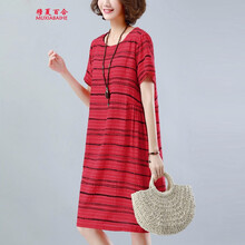 穆夏百合（MUXIABAIHE） 圓點(diǎn) 不規(guī)則 連衣裙