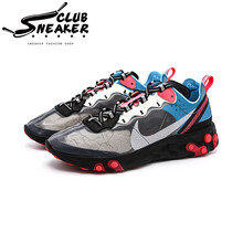 耐克（NIKE）跑步鞋 黑紅藍AQ1090-006 