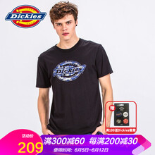 Dickies 長(cháng)袖 男士T恤 黑色 