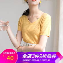 糖果色修身t恤