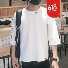 溫旅（WENLV） 五分袖 男士T恤 K852白色 