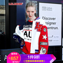 拉拉波波（LALABOBO）  長(cháng)袖 女 短外套 刺繡