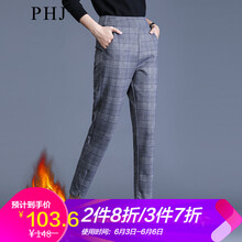 格子女西褲
