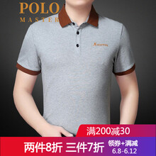 MASTER POLO 短袖 男士T恤 919-灰色 