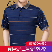 鱷魚恤（Crocosport） 短袖 男士T恤 蘭色3001 