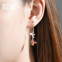 美澀（MeiSe）耳環(huán)天然水晶，天然碧璽/925銀