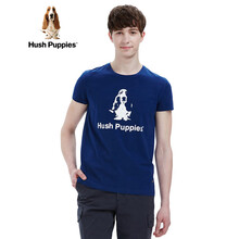 Hush Puppies 短袖 男士T恤 深藍(lán)-075 