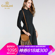 喬萬尼 圓點(diǎn) 拉鏈 連衣裙