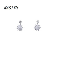 KASIYU耳釘925銀，925銀針/冰花