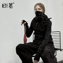 日著（rizhuo） 不對稱 短袖 T恤 女 連帽