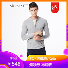GANT 長(zhǎng)袖 男士T恤 93-灰色 