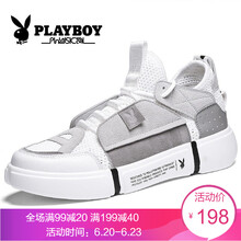 花花公子（PLAYBOY）男士網(wǎng)面款-白色 41