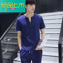 富貴鳥(niǎo)（FUGUNIAO） 短袖 男士T恤 深藍(lán) XL，L，XXXL，M，XXL，加大