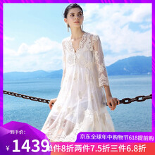 紀(jì)詩哲（GIEVSZHE） 純色 繡花，蕾絲 連衣裙