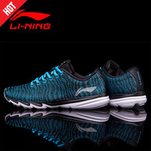 李寧（LI-NING）跑步鞋新基礎黑/亮光藍 39