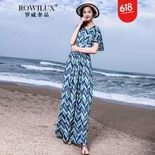 羅威奢品（ROWILUX） 條紋  連衣裙