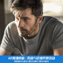 AKSERIES 短袖 男士T恤 花灰 