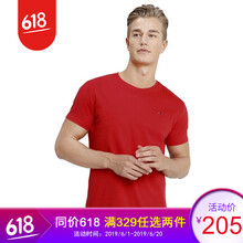 湯美費(fèi)格（Tommy Hilfiger） 短袖 男士T恤 612 紅色 