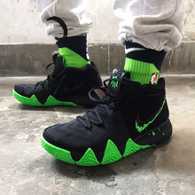 耐克（NIKE）籃球鞋黑色流行綠943807-012 42