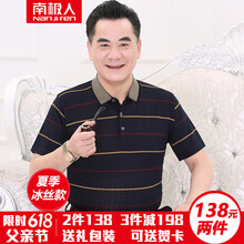南極人（Nanjiren） 短袖 男士T恤 D263藏青 