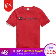 champion 短袖 男士T恤 紅色 