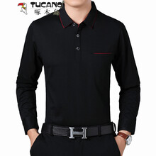 啄木鳥（TUCANO） 長(zhǎng)袖 男士T恤 黑色Z001T97701 S，XL，L，M，XXL