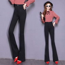 鏤空喇叭褲，微胖妹子的好幫手