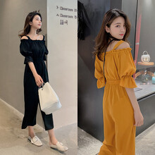 FIMINDRY 自然腰 哈倫褲 女 九分褲 休閑褲