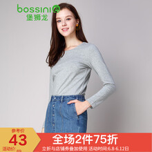 堡獅龍（bossini）  短袖 T恤 女 圓領(lǐng)