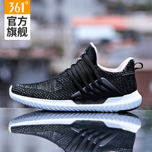 361度跑步鞋烏黑色/粉玫紅 35，36，37，38，39，40