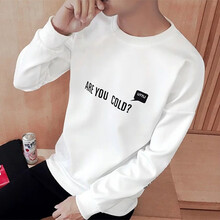 富貴鳥(niǎo) 長(cháng)袖 男士T恤 長(cháng)袖T01英文白色 