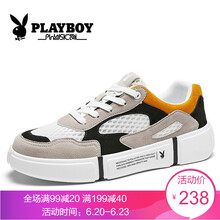 花花公子（PLAYBOY）男士網(wǎng)面款灰色 41