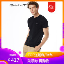 GANT 短袖 男士T恤 黑色-5 