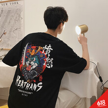 莉熱芭（LIREBA） 短袖 男士T恤 T969黑色 