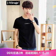 J·Mirage 短袖 男士T恤 913 黑色 