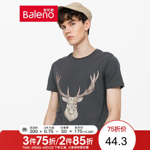 班尼路（Baleno） 短袖 男士T恤 39E 中藍灰 